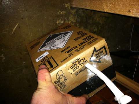 Image of: Box of NAPA Battery Acid