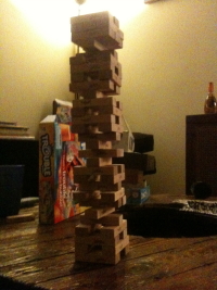 Our Jinga game